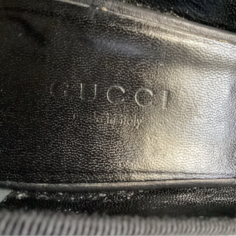 Authentic Gucci Cellarius Peep-Toe Wedge, Size 5.5 - Picture 8 of 12